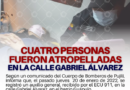#Pujilí Cuatro personas fueron atropelladas en la calle Gabriel Álvarez