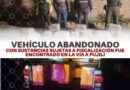Vehículo abandonado con sustancias sujetas a fiscalización fue encontrado en la vía a Pujilí